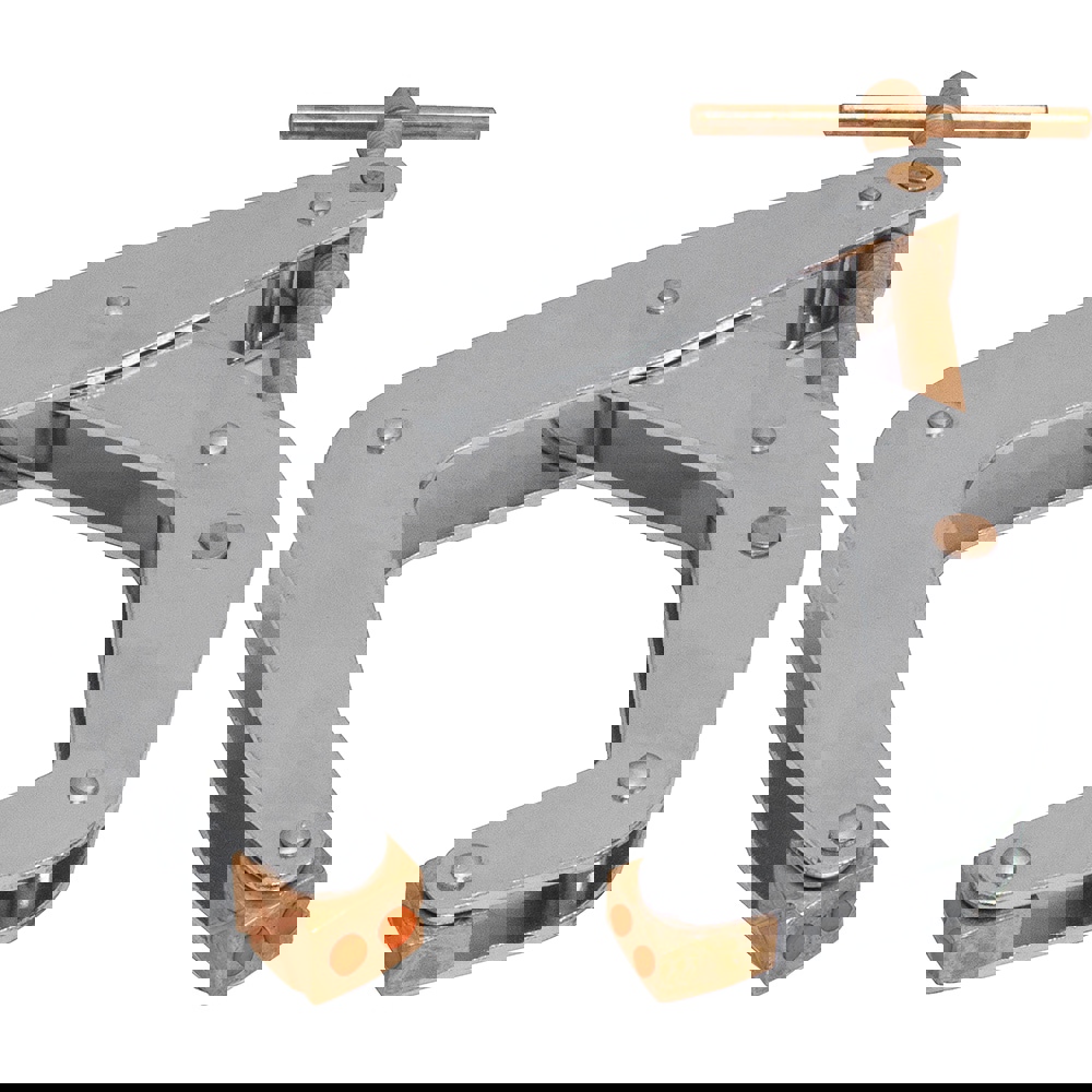 Cantilever Clamps; Load Capacity (Lb. - 3 Decimals): 2000 ; Maximum Opening Capacity (Inch): 6 ; Handle Type: T ; Open Throat Depth (Inch): 5 ; Closed Throat Depth (Inch): 5 ; Jaw Material: Steel; Polyurethane